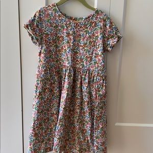 Girls Short Sleeve Floral Dress